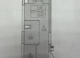 Продажа квартиры студии, 24.8 м2, Астраханская область, улица Татищева, 2к11