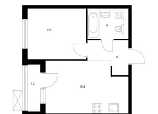 Продажа 1-комнатной квартиры, 35.5 м2, Ярославль, ЖК Волга Парк