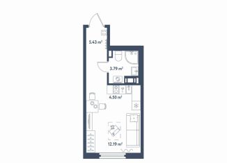 Продается квартира студия, 25.9 м2, Санкт-Петербург, муниципальный округ Московская Застава