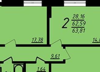 Продаю 2-комнатную квартиру, 63.8 м2, Воронеж, улица 9 Января, 68Л, ЖК Современник