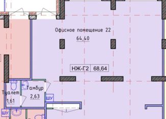 Помещение свободного назначения на продажу, 68.64 м2, Ярославская область, проспект Фрунзе, 56Д