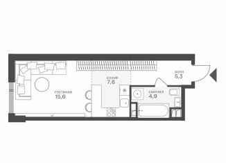 Продаю квартиру студию, 33.4 м2, Москва, район Крылатское