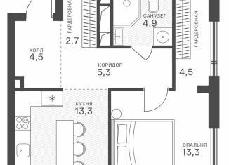 Продается 1-ком. квартира, 48.5 м2, Москва, метро Крылатское