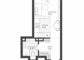 Продается квартира студия, 30.1 м2, Москва, район Крылатское