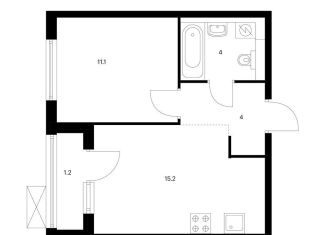 Продается 1-ком. квартира, 35.5 м2, Ярославль, ЖК Волга Парк