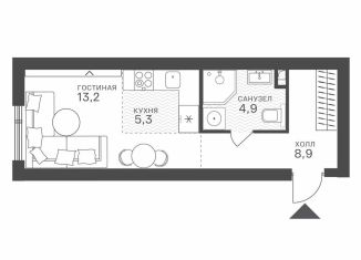 Продажа квартиры студии, 32.3 м2, Москва, район Крылатское