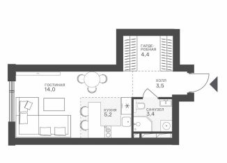 Продается квартира студия, 30.5 м2, Москва, район Крылатское