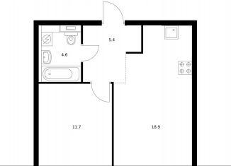 Продажа 1-комнатной квартиры, 40.6 м2, Москва, район Покровское-Стрешнево, жилой комплекс Холланд Парк, к8