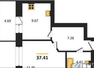 Продажа 1-ком. квартиры, 37.4 м2, Богучар