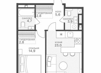 Продажа 1-ком. квартиры, 57.7 м2, Москва, метро Крылатское