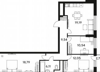 Продается 3-ком. квартира, 81.9 м2, Ростов-на-Дону