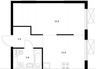 Продается 1-ком. квартира, 34.5 м2, Москва, район Текстильщики