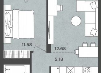 Продается двухкомнатная квартира, 43 м2, Пермь, Индустриальный район, улица Космонавта Леонова, 41/1