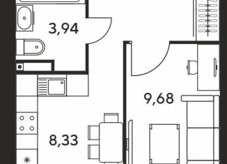 Продажа 1-комнатной квартиры, 32.8 м2, Ростов-на-Дону