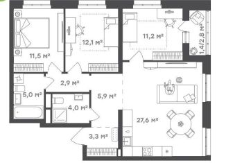 Продам 3-комнатную квартиру, 85 м2, Уфа, улица Генерала Горбатова, 2, Кировский район