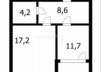 Продажа однокомнатной квартиры, 42 м2, Новосибирск, Выборная улица, 99/8