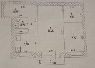 Продам двухкомнатную квартиру, 43.6 м2, Ульяновск, улица Розы Люксембург, 6