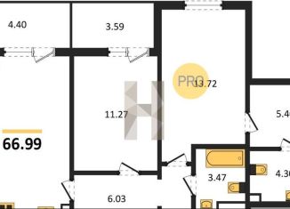 Продам 2-комнатную квартиру, 67 м2, село Новая Усмань