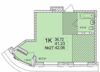 Продается 1-ком. квартира, 42.1 м2, Нижний Новгород, Малая Ямская улица, 22, Нижегородский район