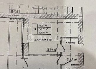 Продается 1-комнатная квартира, 43 м2, Владимир, Фестивальная улица, 2, Фрунзенский район