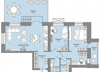 Продам 3-ком. квартиру, 87 м2, Киров, улица 4-й Пятилетки, 82