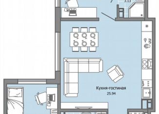 Продаю 3-комнатную квартиру, 77 м2, Ульяновская область, жилой комплекс Город Новаторов, 2