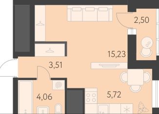 Продается квартира студия, 29.8 м2, Екатеринбург, улица Академика Парина, 27, метро Чкаловская