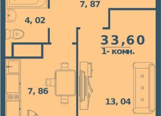 Продаю однокомнатную квартиру, 33.6 м2, Ульяновск, жилой комплекс Юность, 3, Ленинский район