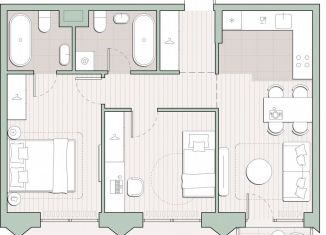 Продаю 2-комнатную квартиру, 56.5 м2, Москва