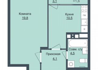 Продажа однокомнатной квартиры, 38.9 м2, Москва, Нагорный район, Фруктовая улица, вл6