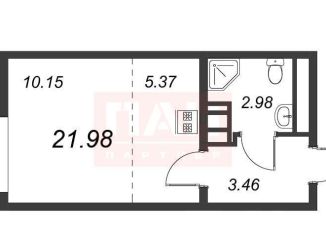 Продаю квартиру студию, 21.8 м2, Санкт-Петербург, метро Автово, улица Маршала Казакова, 21к3