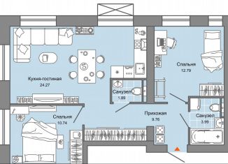 Продается трехкомнатная квартира, 63 м2, Киров, улица 4-й Пятилетки, 82