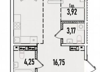 Продажа 2-ком. квартиры, 77.8 м2, Иркутск