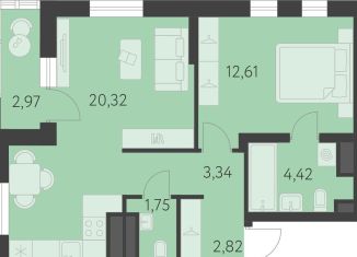 Продаю 1-комнатную квартиру, 46.9 м2, Екатеринбург, улица Академика Парина, 27