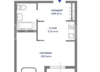 Продаю квартиру студию, 28.9 м2, Екатеринбург, улица Вильгельма де Геннина, 23, метро Чкаловская