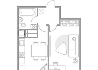 1-комнатная квартира на продажу, 32.6 м2, Долгопрудный, Парковая улица, 50к1