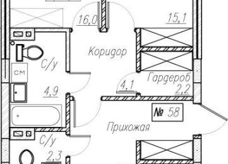 Продам трехкомнатную квартиру, 82.7 м2, Калининградская область