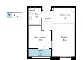 Продаю однокомнатную квартиру, 45.3 м2, Хабаровский край, Азовский переулок, 5