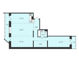 Продается квартира свободная планировка, 91.6 м2, Иркутск, Советская улица, 115/1