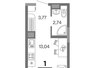 Продается 1-ком. квартира, 19.6 м2, Рязань