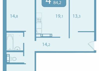 Продаю четырехкомнатную квартиру, 84.2 м2, Томская область, улица Королёва, 20