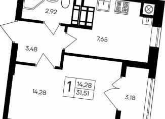 Продаю 1-комнатную квартиру, 31.5 м2, Ульяновская область, Парковая улица, 1