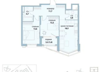 Продам 2-ком. квартиру, 66.1 м2, Москва, район Лефортово