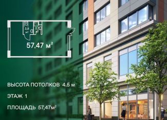 Помещение свободного назначения на продажу, 57.47 м2, Москва, Каширский проезд, 25к1, метро Каширская