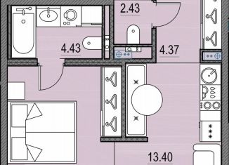 Продажа 1-комнатной квартиры, 39.9 м2, Санкт-Петербург, Василеостровский район