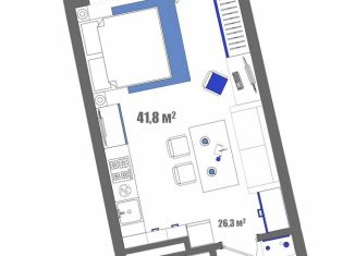 Продам квартиру студию, 40.9 м2, Судак, Набережная улица, 75