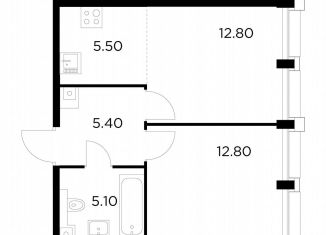 Продается 1-ком. квартира, 41.6 м2, Москва