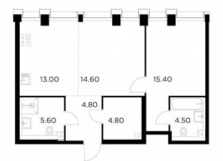 Продается 1-комнатная квартира, 62.7 м2, Москва, метро Войковская