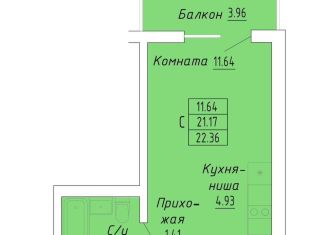 Продаю квартиру студию, 22.4 м2, Судак, улица Айвазовского, 4/1