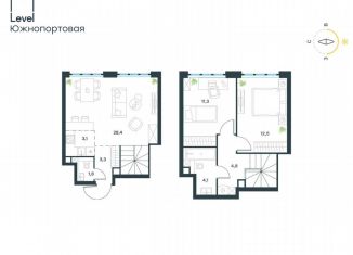 Продам 3-ком. квартиру, 69.3 м2, Москва, метро Дубровка